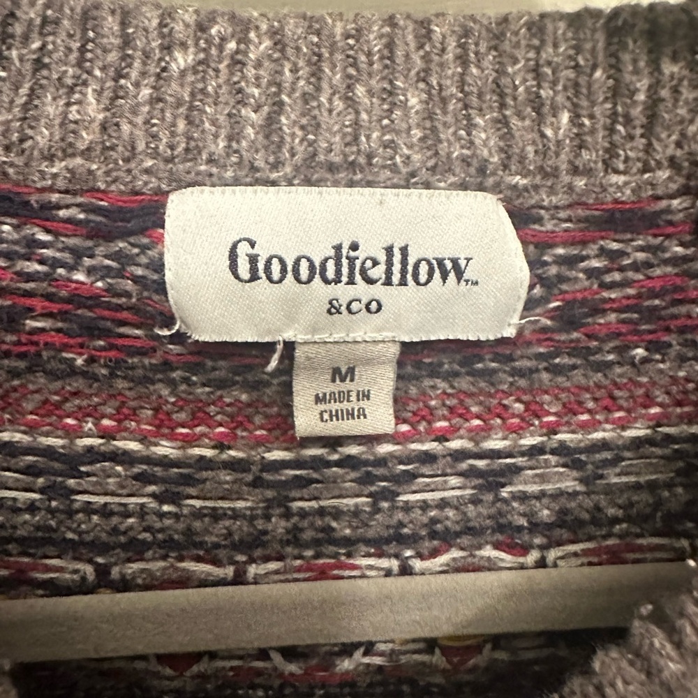 Goodfellow & Co Gray Multicolor Patterned Oversiz… - image 2